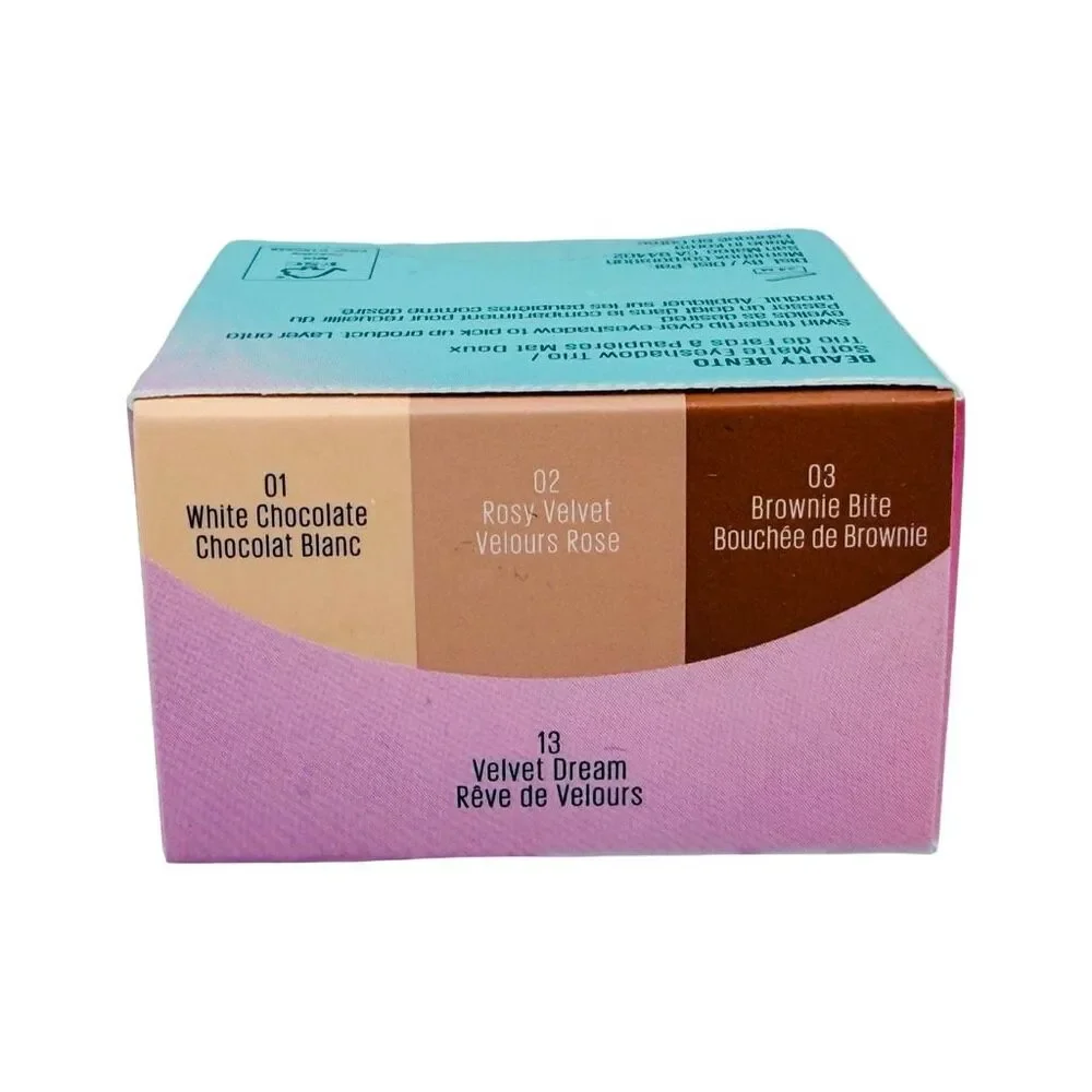 Kaja Beauty Bento Stacked Eyeshadow Trio - 13 Velvet Dreams - 0.13 oz